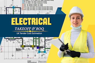 do cost estimation, electrical takeoff, boq, for tender and bids