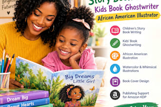 children story book writer kids book ghostwriter african american illustration