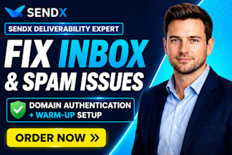 setup sendx deliverability sendx fix inbox spam issue domain authentication warm