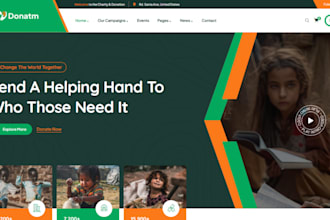 design a professional nonprofit ngo website charity donation wordpress website
