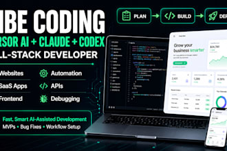 vibe coding expert cursor ai, claude code, codex, full stack development