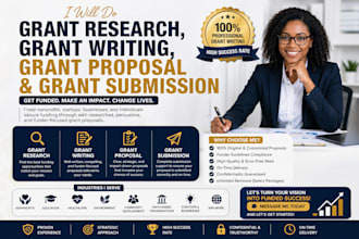do grant research, grant writing, grant proposal and grant submission