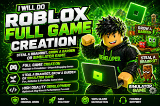 do roblox full game creation steal a brainrot grow a garden simulator game, ugc