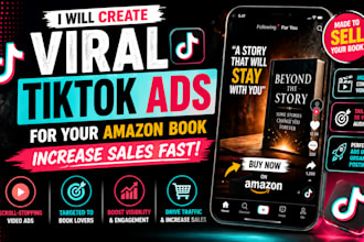 create viral tiktok ads for your amazon book to increase sales fast