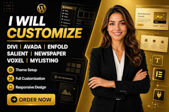 customize wordpress theme enfold divi salient avada newspaper voxel theme