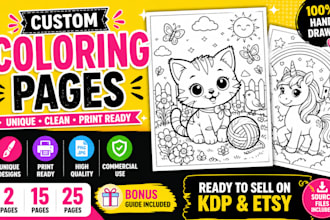 design professional coloring books for amazon KDP