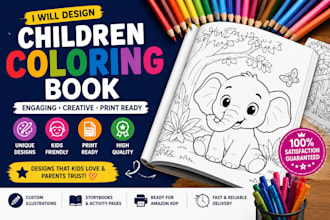 design professional coloring books for amazon KDP