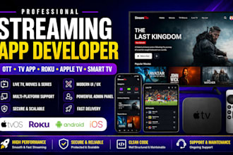 develop ott streaming app, tvos, roku, apple TV, smart TV mobile app