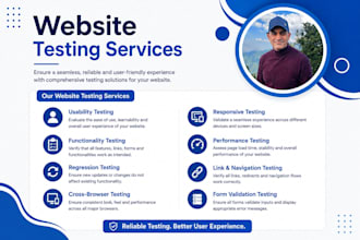 manually test your website with detailed bug report