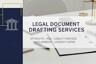 draft affidavit nda liability waiver sworn statement court motion legal document