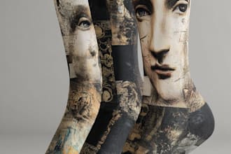 unique socks design and custom socks design