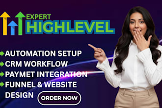 build gohighlevel sales funnel website and automation