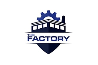 design modern sports theme logo for the factory