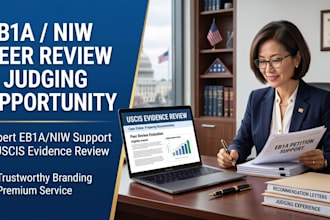 do peer review for eb1 eb1a niw judging opportunity uscis evidence