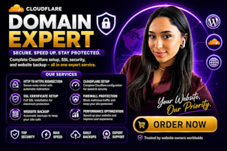 setup, connect cloudflare domain, activate ssl, cdn, speed or transfer domain