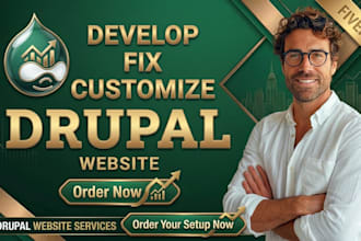 develop, redesign or fix your drupal website