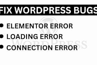 fix wordpress website bugs