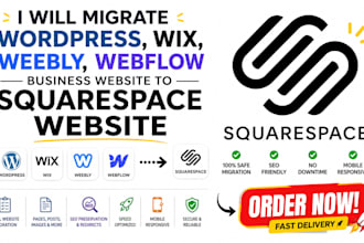 migrate lovable wix weebly webflow business website to squarespace website