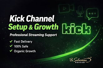 organically promote your kick channel to gain real viewers, followers and growth