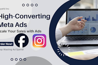 be your meta ads manager for facebook and instagram ads specialist