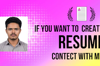 create professional CV and  resume for job