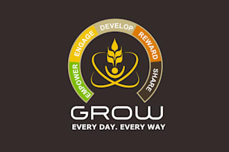 design custom combine nature logo with technology