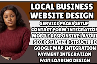 design local business website company website brand site service business site
