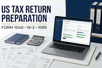 provide US tax returns preparation and form 1040 filing assistance