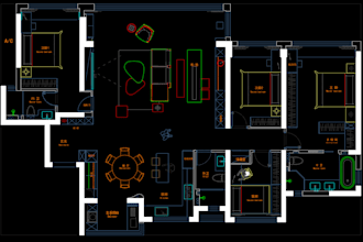 simple 2d floor plan, PDF to cad and cleanup