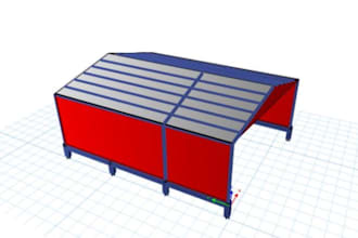 do structural design 4 peb steel and rcc building with etabs