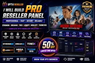 build pro reseller panel, strong8k, dream4k, trex, lionott, mega ott, tivone b1g