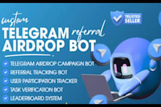 create telegram airdrop bot for you referral telegram bot, telegram referral bot