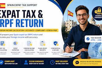 prepare spain expat tax irpf return foreign income calculation