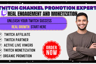 do organic twitch promotion to boost live viewers and audience growth