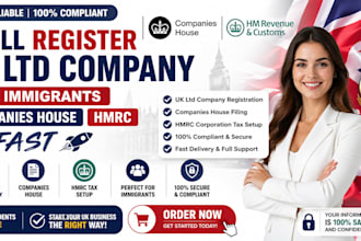 register UK ltd company for immigrants companies house hmrc fast