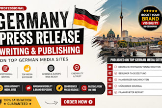 write and distribute german press release to top germany news sites
