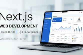 build a modern nextjs website with authentication and admin dashboard