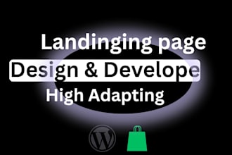 design wordpress, wordpress landing page and landing page design