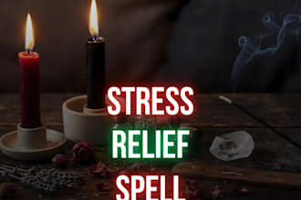cast stress relief spell, same day, calm mind, anxiety ease, emotional balance