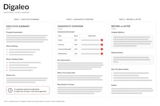 review and improve your business proposal