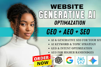 do complete monthly website on page GEO, aeo and ai SEO optimization