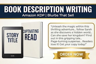 write a compelling book description or amazon kdp blurb that sells