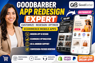 customize and redesign your goodbarber ecommerce mobile app