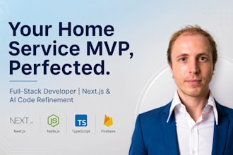 build your home service mvp website with next js and ai codebase