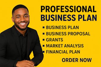 write a business plan with a financial plan for startups, business plan writer