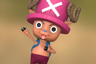 create a 3d character for 3d printing