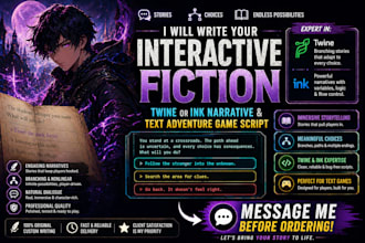 write interactive fiction game script twine or ink queer narrative adventure