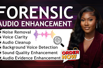 do forensic audio editing voice enhancement, noise reduction and analysis report