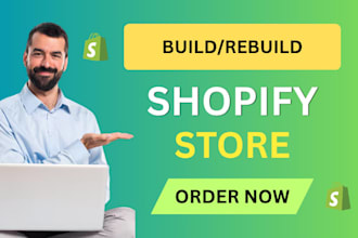 design and develop shopify store, shopify dropshipping store