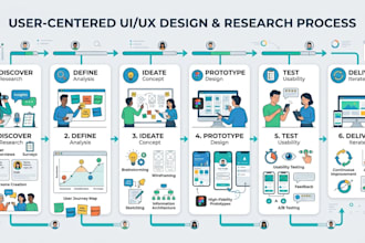 design user centered UI UX with research